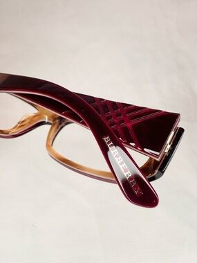 Burberry Two-Tone Rectangular Glasses - B 2043 3075